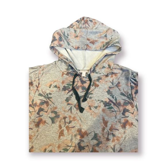 LC Lauren Conrad Floral Print Hoodie Size Extra Large - Picture 2 of 5